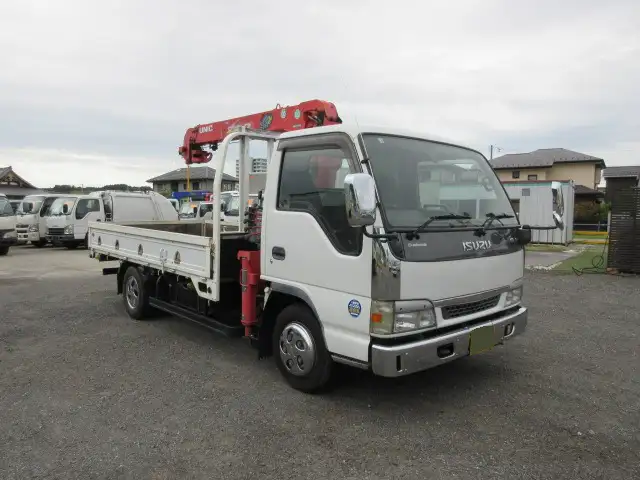 いすゞ エルフ 小型 クレーン付 4段 フックインの中古トラック画像2