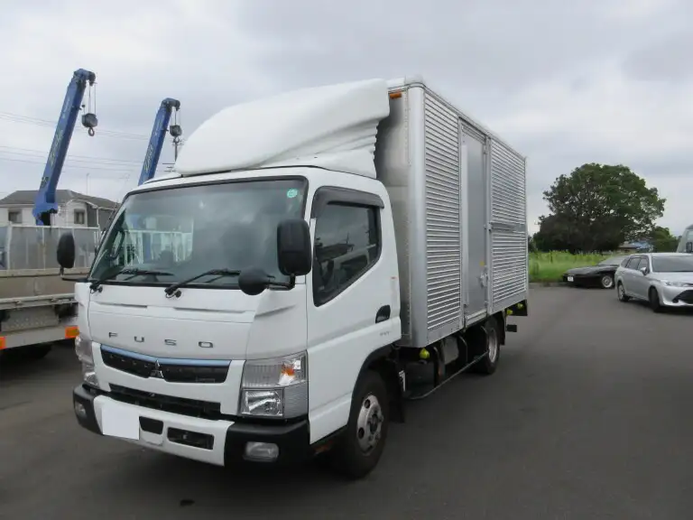 三菱 キャンター 小型 アルミバン パワーゲート サイドドアの中古トラック画像1