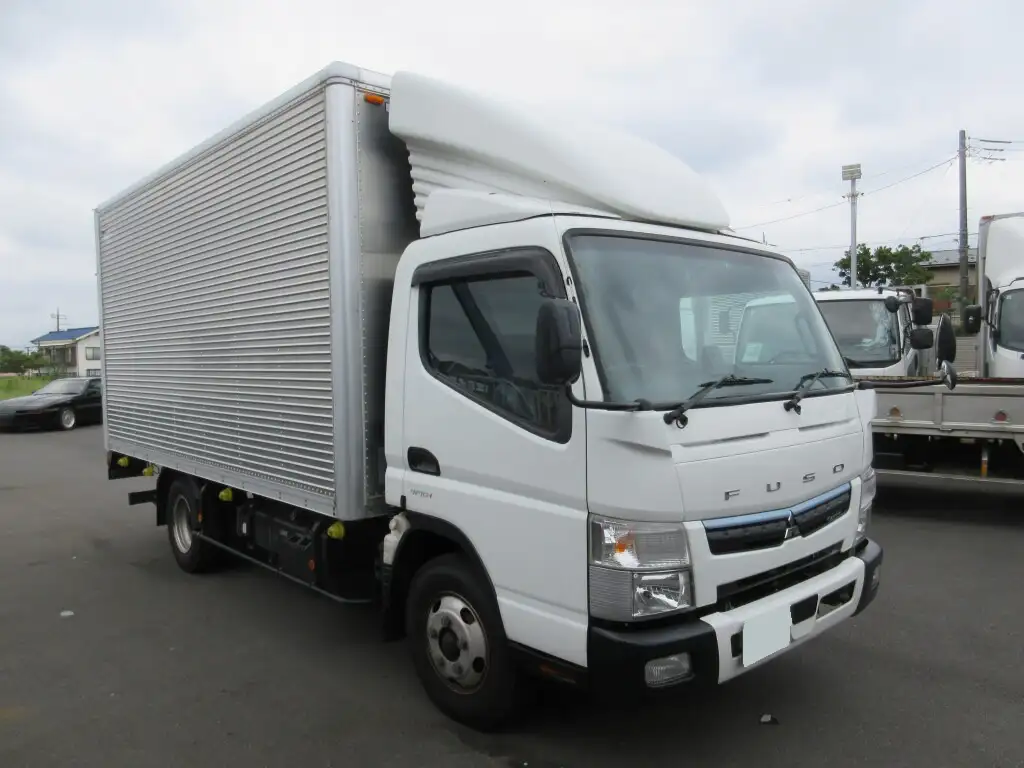 三菱 キャンター 小型 アルミバン パワーゲート サイドドアの中古トラック画像2