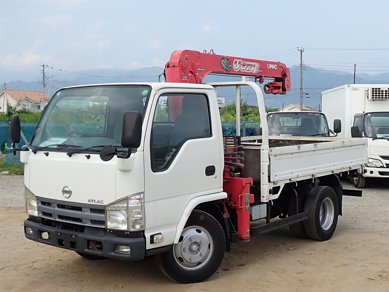 日産 アトラス 小型 クレーン付 セミロング