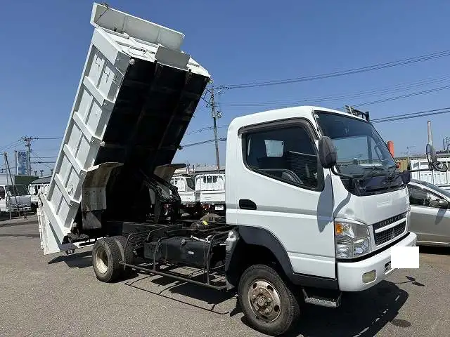 三菱 キャンター 小型 ダンプ 土砂禁 ステンレス張りの中古トラック画像3