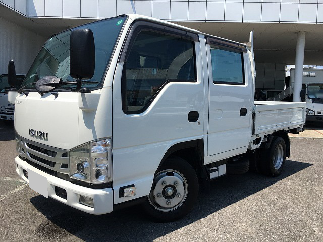 いすゞ エルフ 小型 平ボディ パワーゲート 床鉄板 の中古トラック【車両No.128037】