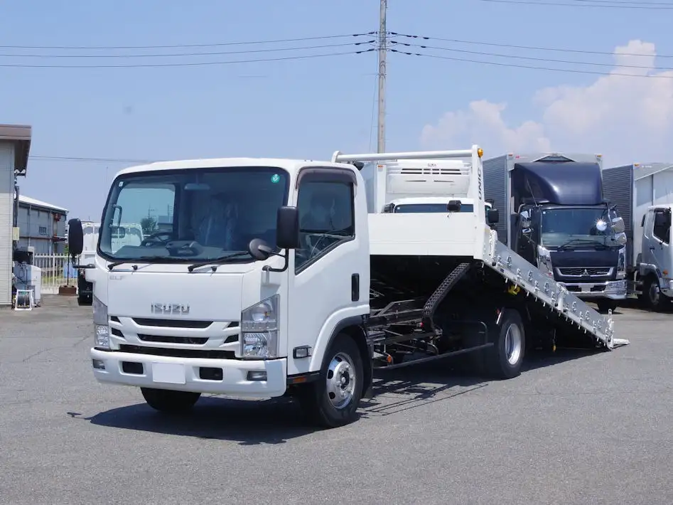 いすゞ エルフ 小型 車両重機運搬 ラジコン ウインチの中古トラック画像1