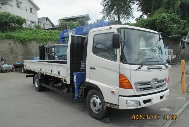 日野 レンジャー 中型/増トン クレーン付 床鉄板 4段の中古トラック画像2