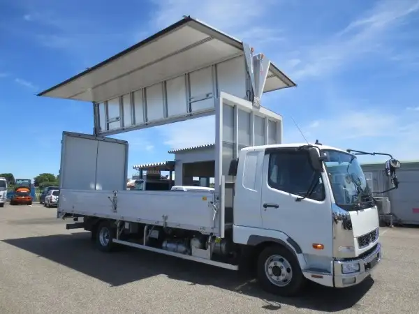 三菱 ファイター 中型/増トン ウイング ベッド 2KG-FK62Fの中古トラック画像4