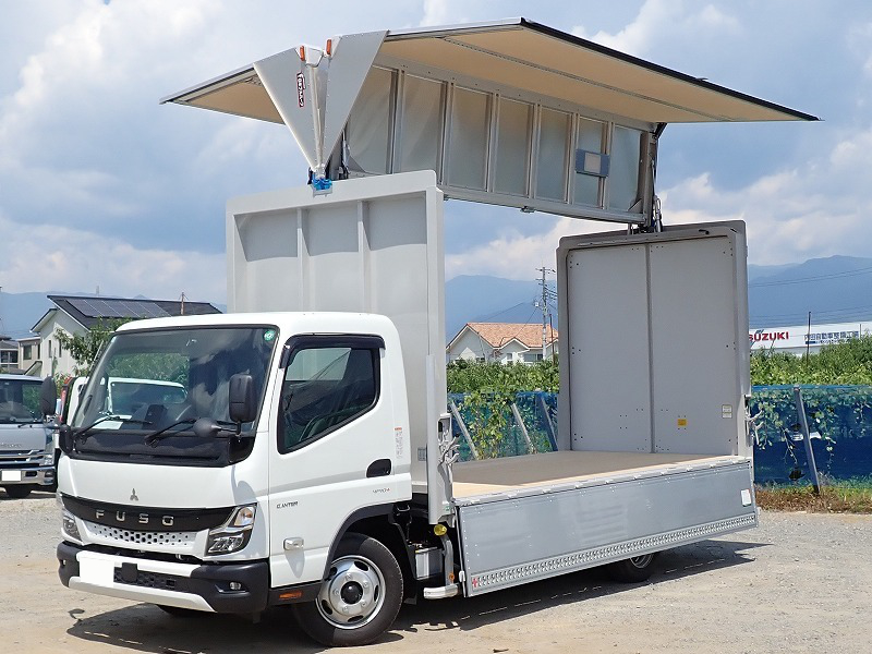 三菱 キャンター 小型 ウイング パワーゲート TKG-FEB50 の中古トラック【車両No.187923】