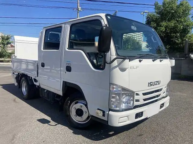 いすゞ エルフ 小型 平ボディ Wキャブ パワーゲートの中古トラック画像2