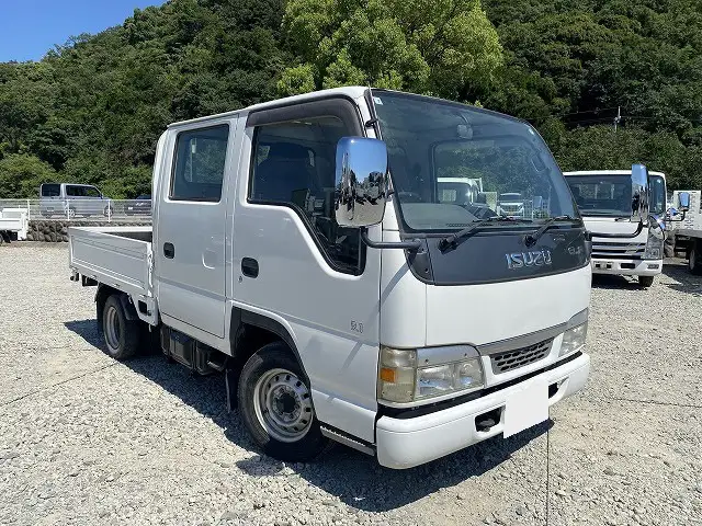 いすゞ エルフ 小型 平ボディ Wキャブ KR-NHR69Eの中古トラック画像3