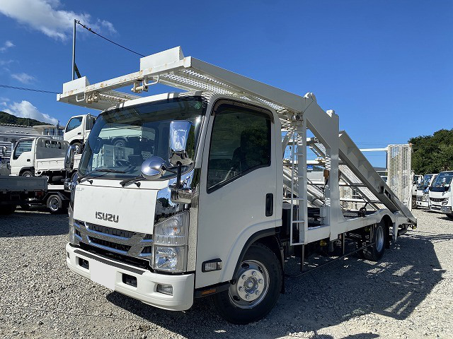 いすゞ エルフ 小型 車両重機運搬 キャリアカー
