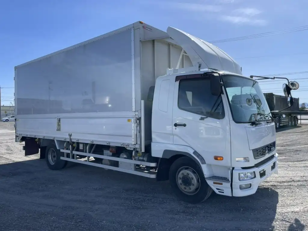 三菱 ファイター 中型/増トン ウイング エアサス ベッドの中古トラック画像2