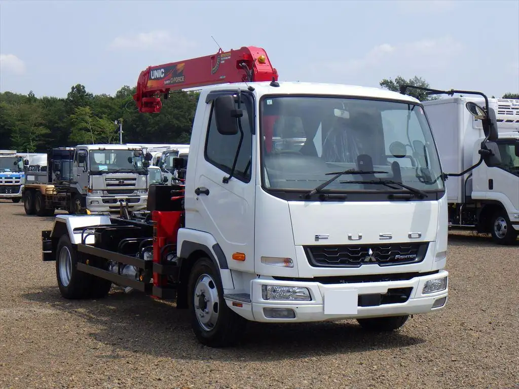 三菱 ファイター 中型/増トン アームロール クレーン付き ツインホイストの中古トラック画像2