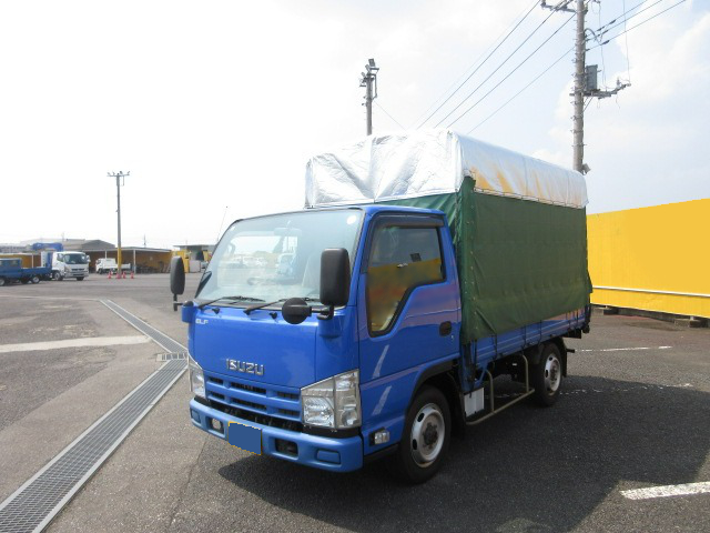 いすゞ エルフ 小型 平ボディ 幌 パワーゲート の中古トラック【車両No.187513】