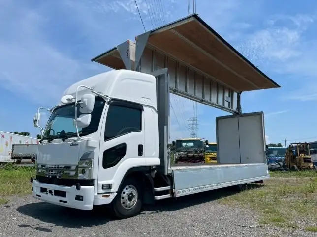 いすゞ フォワード 中型/増トン ウイング エアサス ベッドの中古トラック画像9