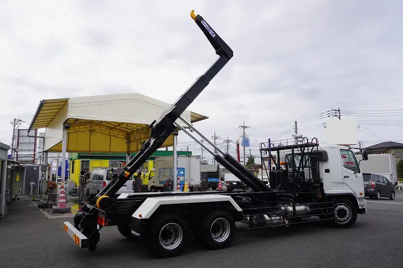 三菱 ファイター 中型/増トン アームロール ツインホイスト ベッドの中古トラック画像3