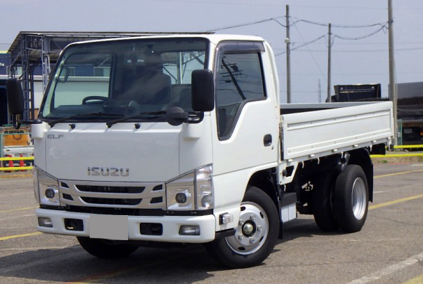 いすゞ エルフ 小型 平ボディ 幌 TKG-NHS85A の中古トラック【車両No.194630】