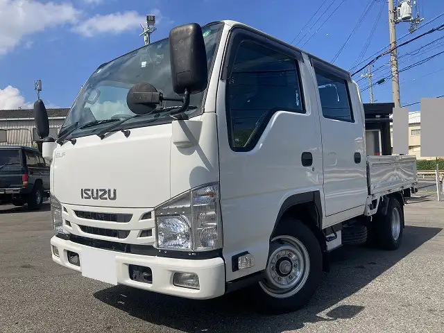 いすゞ エルフ 小型 平ボディ Wキャブ 2RG-NHR88Aの中古トラック画像1