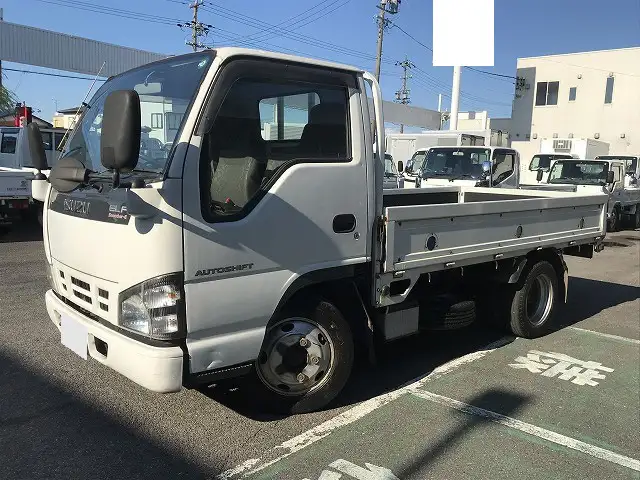 いすゞ エルフ 小型 平ボディ 床鉄板 PB-NKR81Aの中古トラック画像1