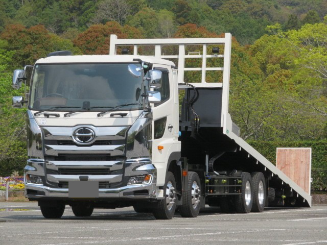 三菱 スーパーグレート 大型 車両重機運搬 4段クレーン ラジコン の中古トラック【車両No.181587】