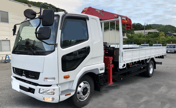 三菱 ファイター 中型/増トン クレーン付 アルミブロック 4段 の中古トラック【車両No.173404】