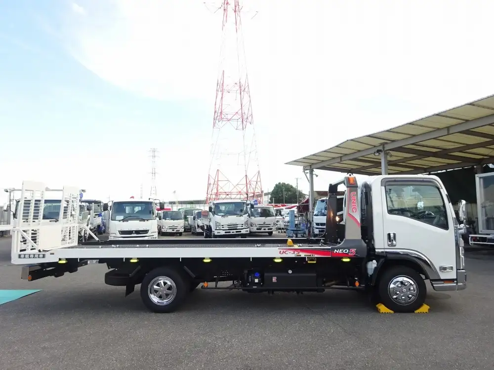 いすゞ エルフ 小型 車両重機運搬 ラジコン ウインチの中古トラック画像3