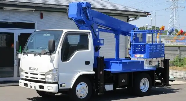 いすゞ エルフ 小型 高所・建柱車 高所作業車 TKG-NKR85N の中古トラック【車両No.195001】