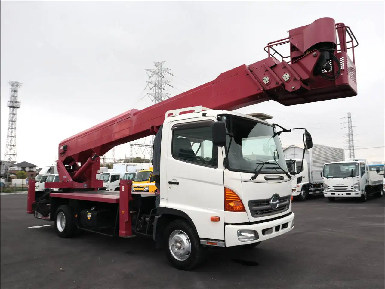 日野 レンジャー 中型/増トン 高所・建柱車 高所作業車 BDG-FC6JGWAの中古トラック画像2