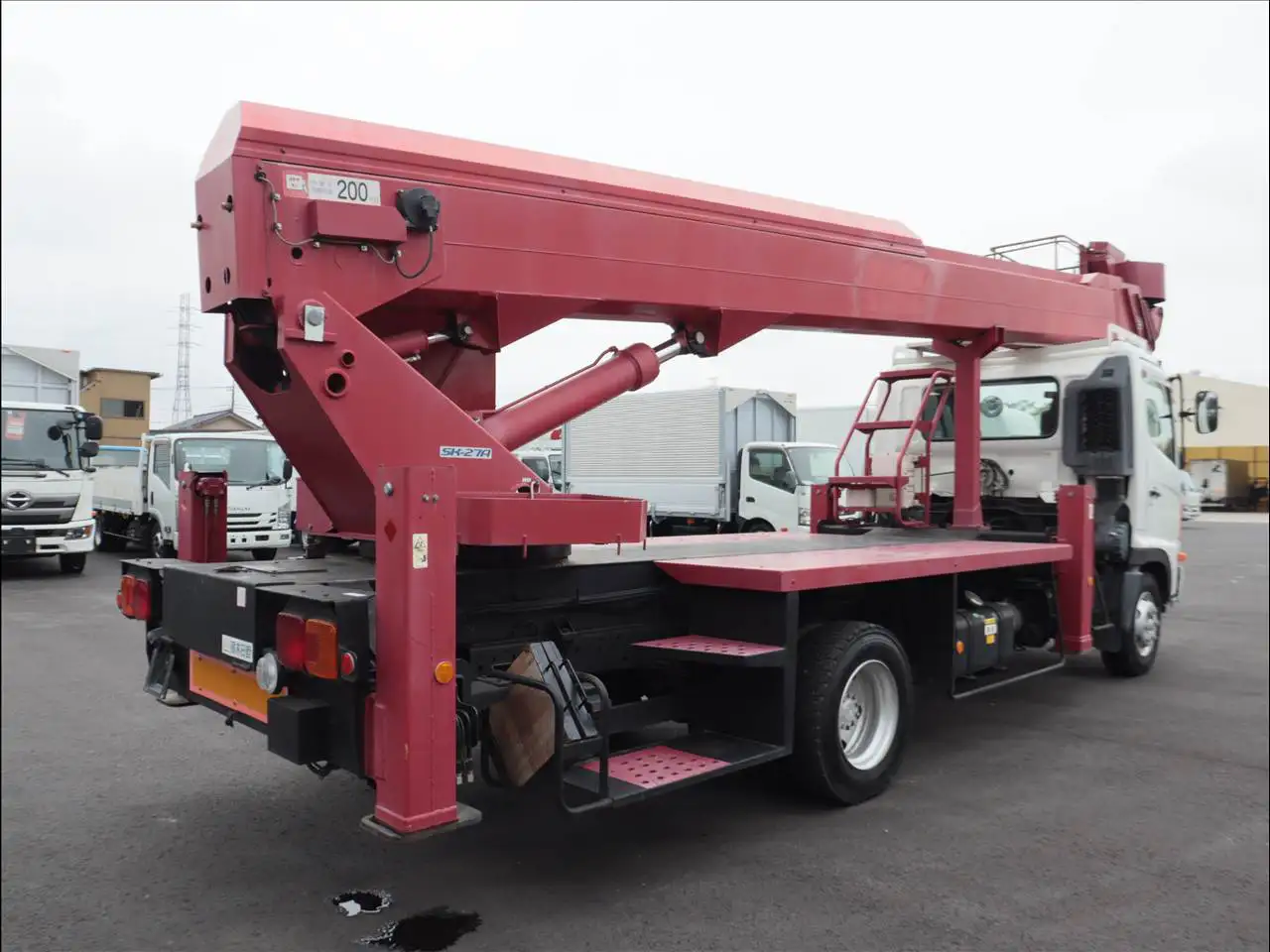 日野 レンジャー 中型/増トン 高所・建柱車 高所作業車 BDG-FC6JGWAの中古トラック画像3
