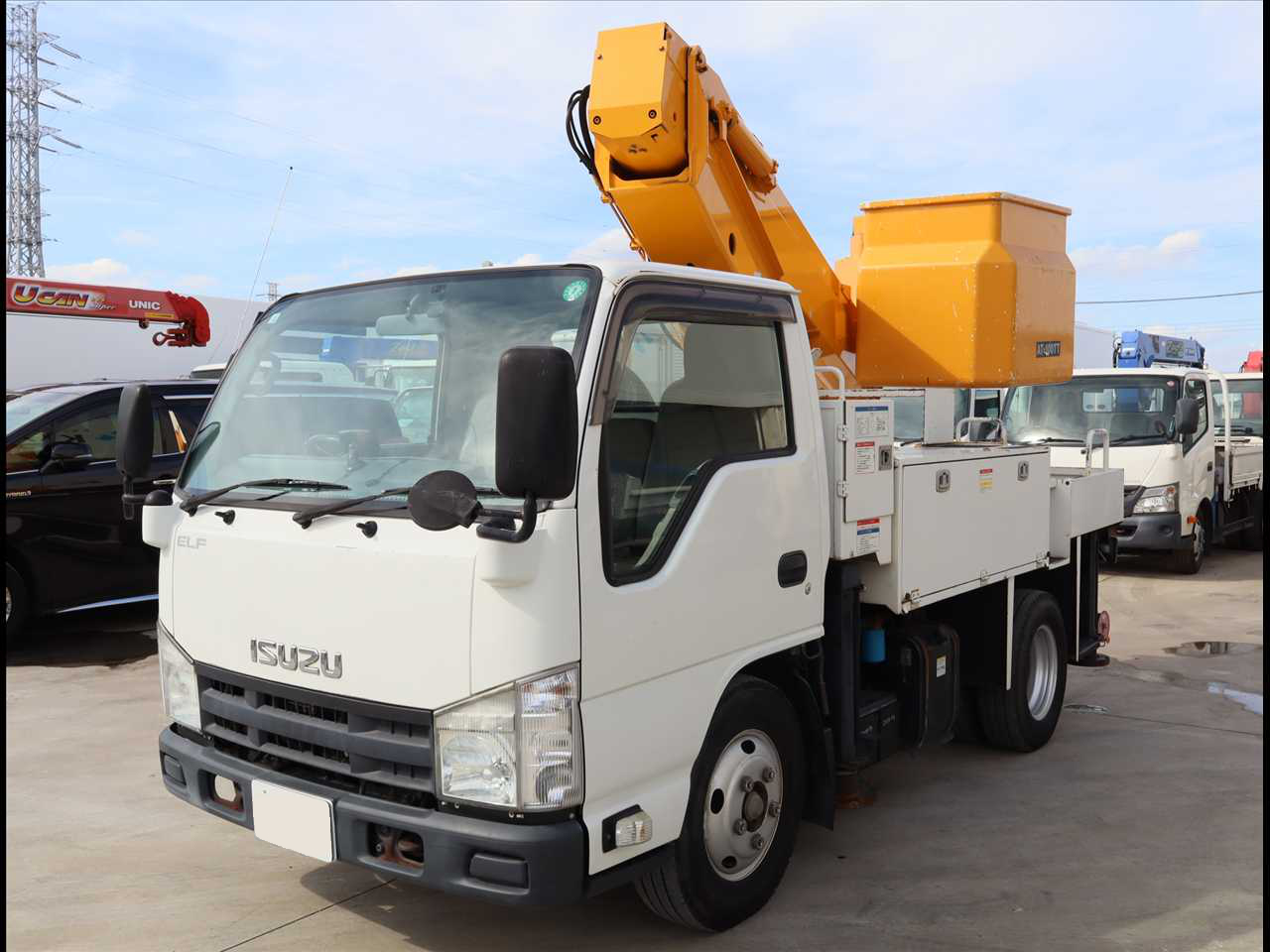 いすゞ エルフ 小型 高所・建柱車 高所作業車 TKG-NKR85AN の中古トラック【車両No.194993】