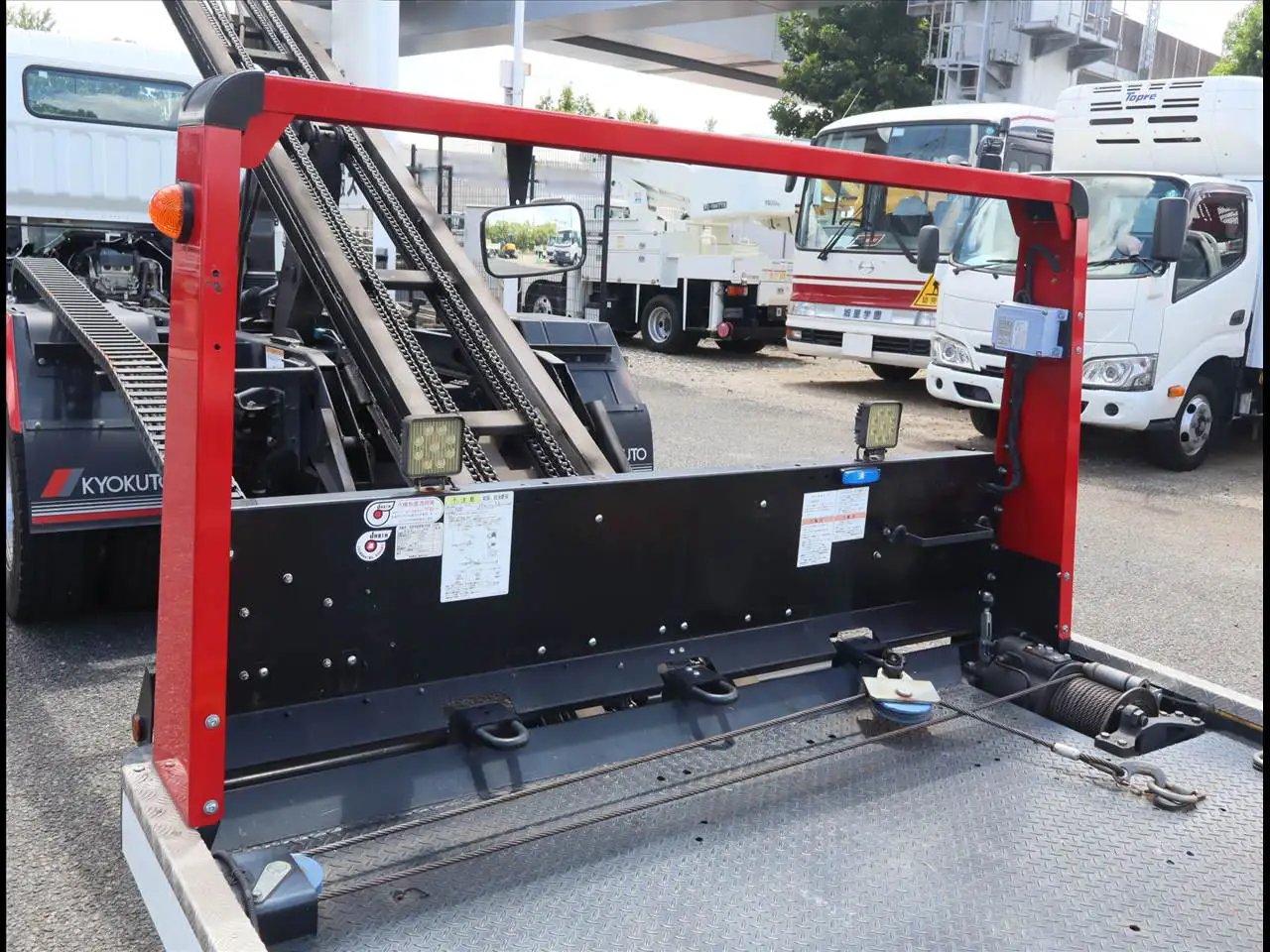 三菱 キャンター 小型 車両重機運搬 ラジコン ウインチの中古トラック画像7