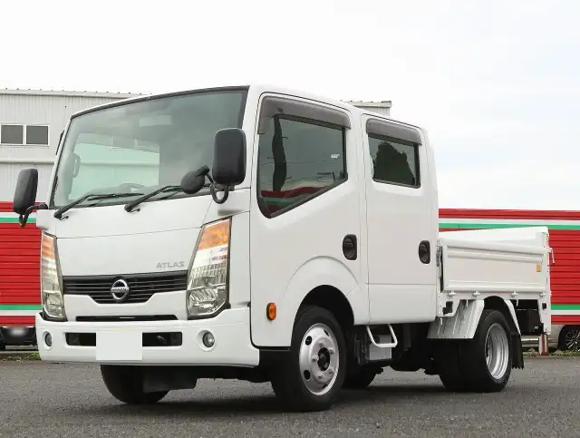 日産 アトラス 小型 平ボディ Wキャブ パワーゲート の中古トラック【車両No.195199】