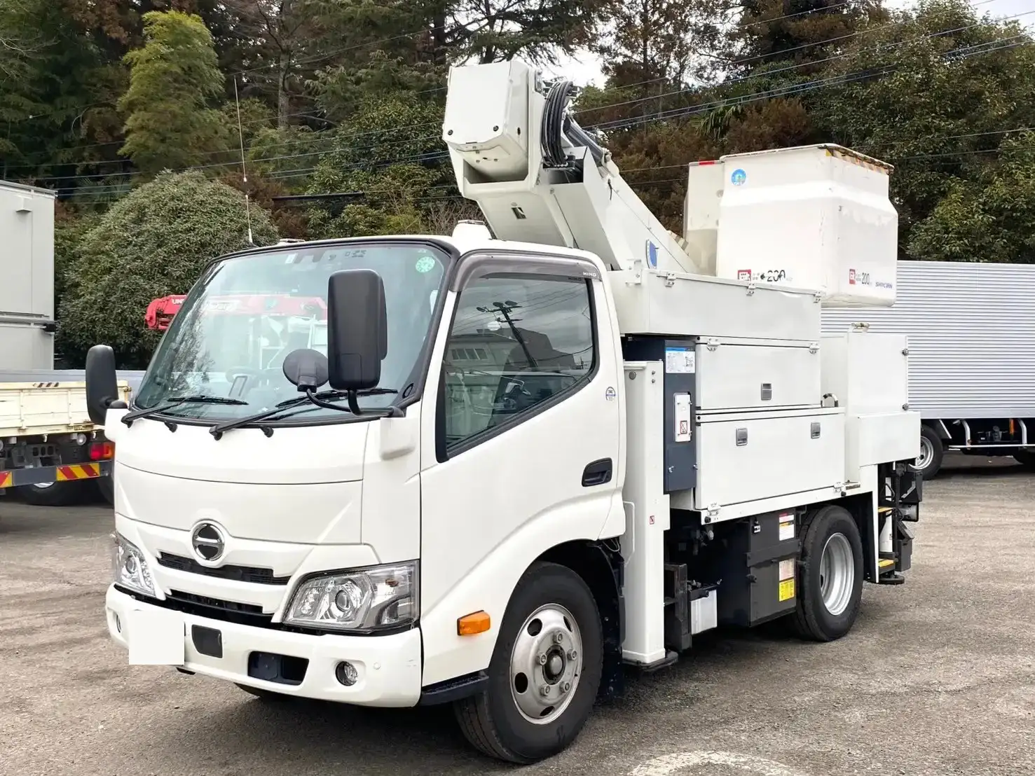日野 デュトロ 小型 高所・建柱車 高所作業車 電工仕様の中古トラック画像1
