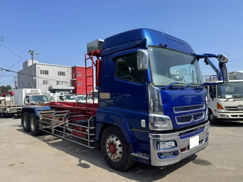 三菱 スーパーグレート 大型 アームロール ハイルーフ ツインホイストの中古トラック画像2
