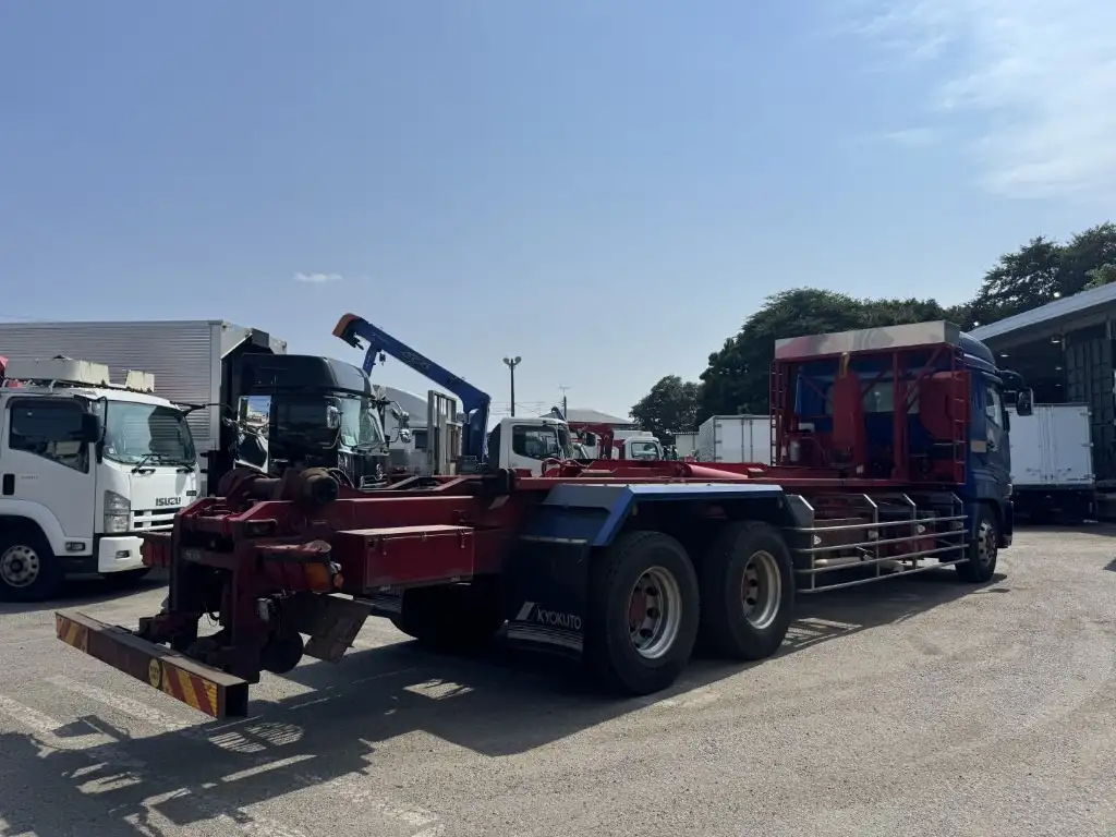 三菱 スーパーグレート 大型 アームロール ハイルーフ ツインホイストの中古トラック画像3