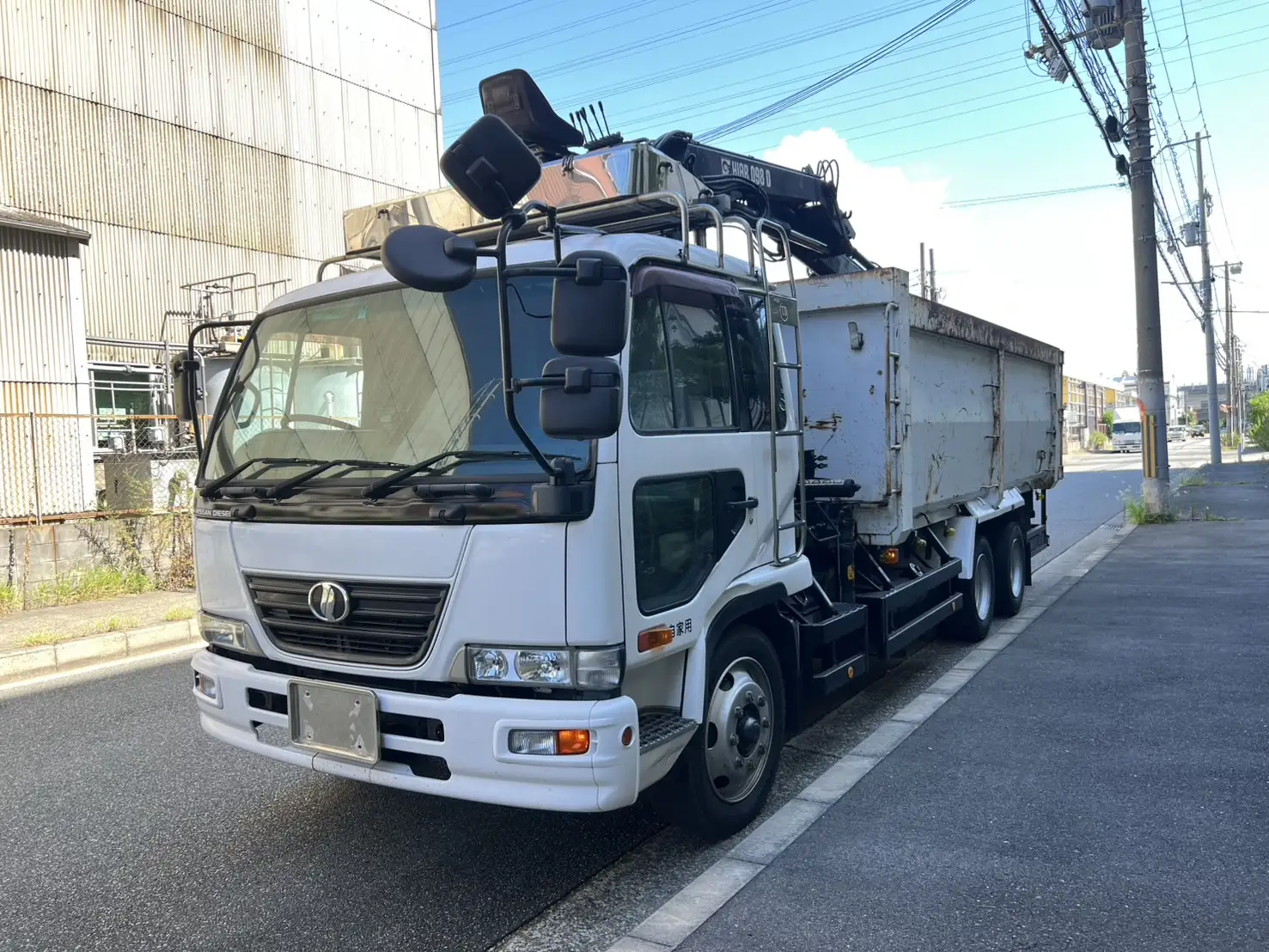日産UD コンドル 大型 クレーン付 ヒアブ ベッド の中古トラック【車両No.195287】