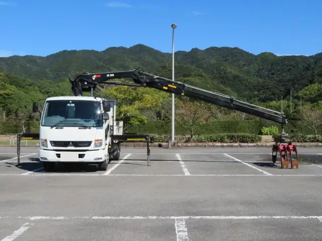 三菱 ファイター 中型/増トン クレーン付 ヒアブ 床鉄板の中古トラック画像5