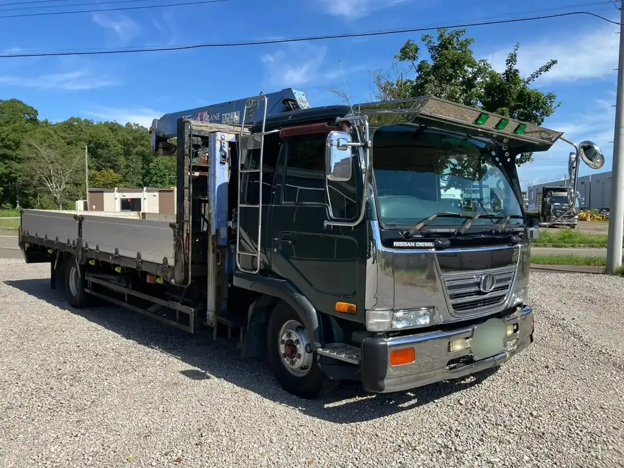 日産UD コンドル 中型/増トン 車両重機運搬 4段クレーン ラジコンの中古トラック画像2