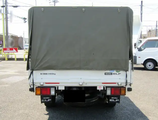 いすゞ エルフ 小型 平ボディ Wキャブ 幌の中古トラック画像3
