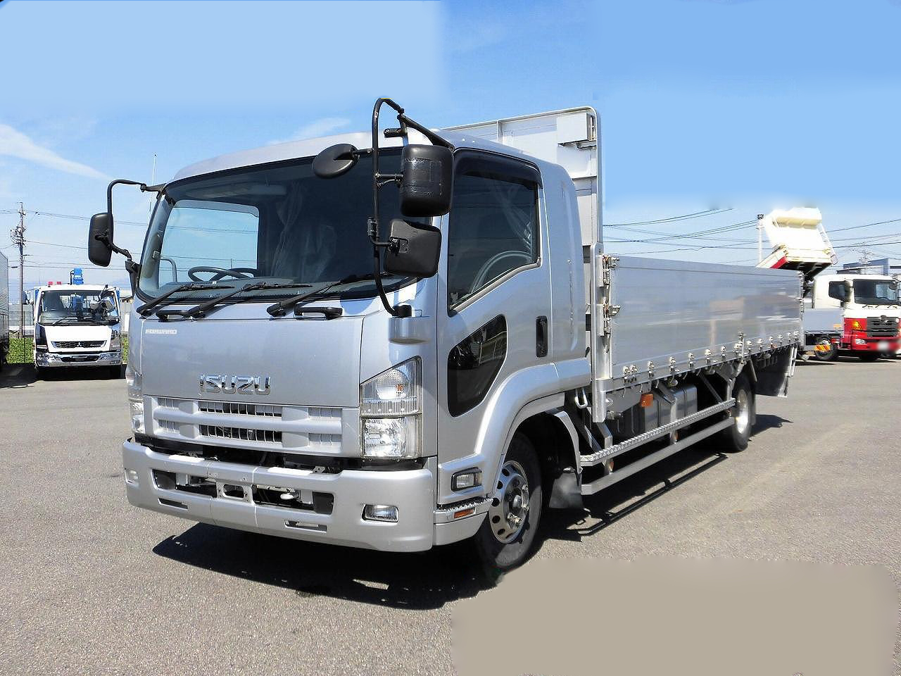 三菱 ファイター 中型/増トン 平ボディ アルミブロック ベッド の中古トラック【車両No.192198】