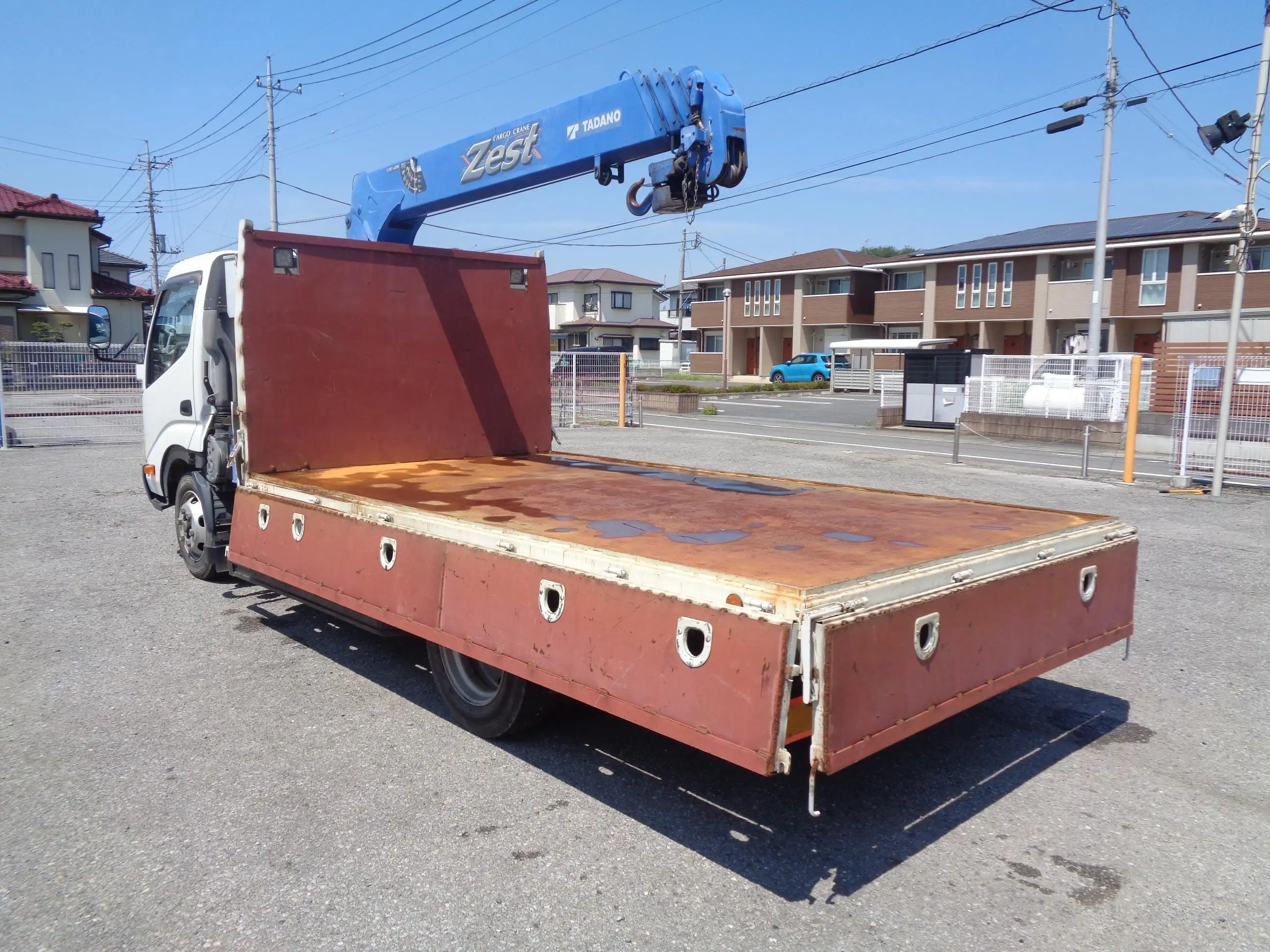 日野 デュトロ 小型 クレーン付 床鉄板 4段の中古トラック画像8