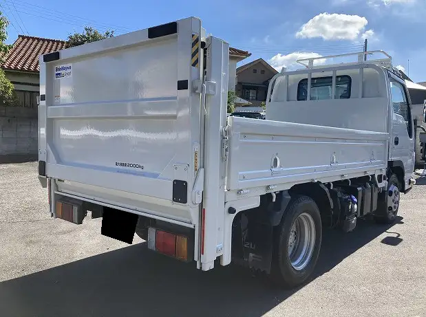 いすゞ エルフ 小型 平ボディ パワーゲート 床鉄板の中古トラック画像3