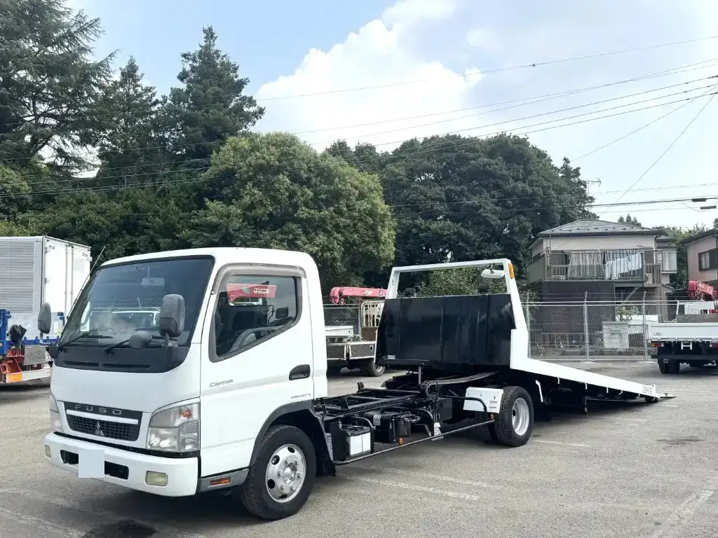三菱 キャンター 小型 車両重機運搬 ラジコン ウインチの中古トラック画像1