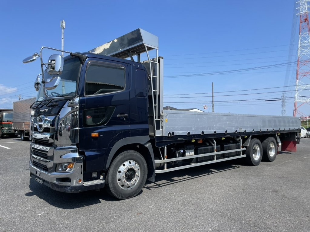 三菱 スーパーグレート 大型 平ボディ エアサス ベッド の中古トラック【車両No.134650】