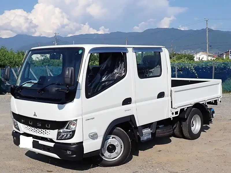 三菱 キャンター 小型 平ボディ Wキャブ 2RG-FBA20の中古トラック画像1