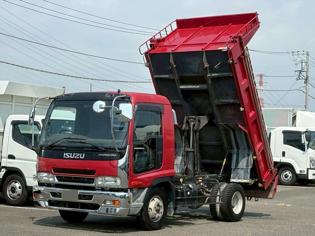 日野 レンジャー 中型/増トン ダンプ 土砂禁 天蓋付き の中古トラック【車両No.136663】