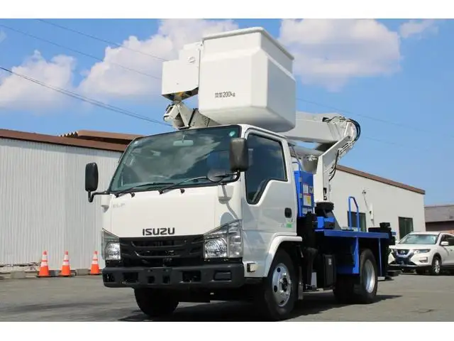 いすゞ エルフ 小型 高所・建柱車 高所作業車 電工仕様の中古トラック画像1