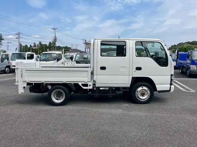 いすゞ エルフ 小型 平ボディ Wキャブ パワーゲートの中古トラック画像2