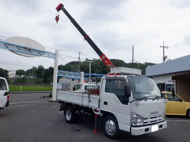いすゞ エルフ 小型 クレーン付 横置簡易クレーン 4段の中古トラック画像3