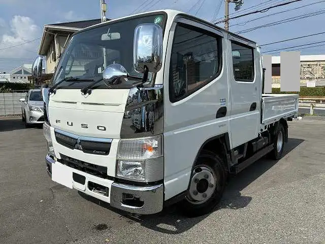 三菱 キャンター 小型 平ボディ Wキャブ 2RG-FGA20の中古トラック画像1