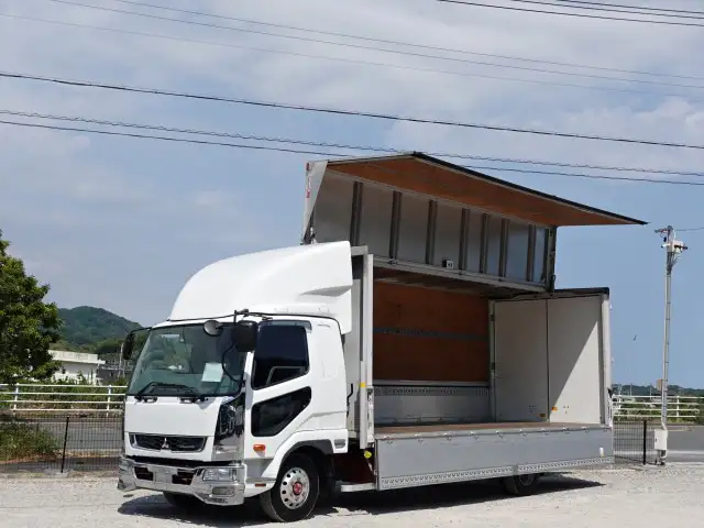 三菱 ファイター 中型/増トン ウイング ベッド TKG-FK61F の中古トラック【車両No.196154】