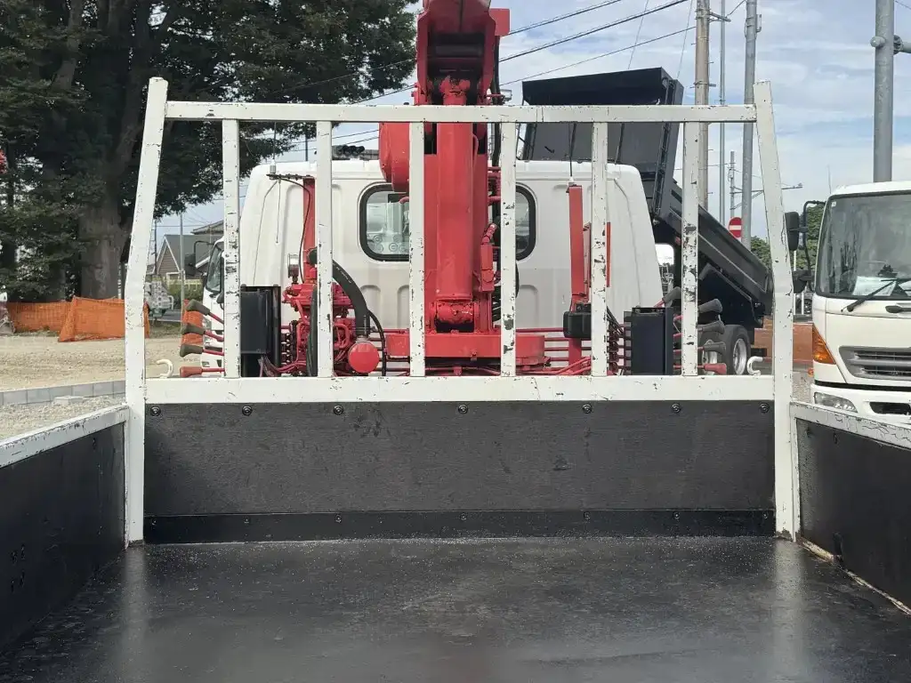 三菱 キャンター 小型 クレーン付 床鉄板 4段の中古トラック画像7